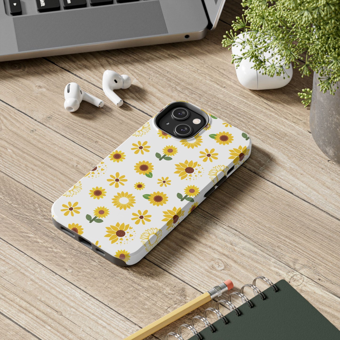 Sunflower Burst Tough Phone Case for iPhone and Samsung Galaxy