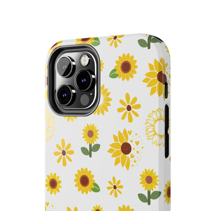 Sunflower Burst Tough Phone Case for iPhone and Samsung Galaxy