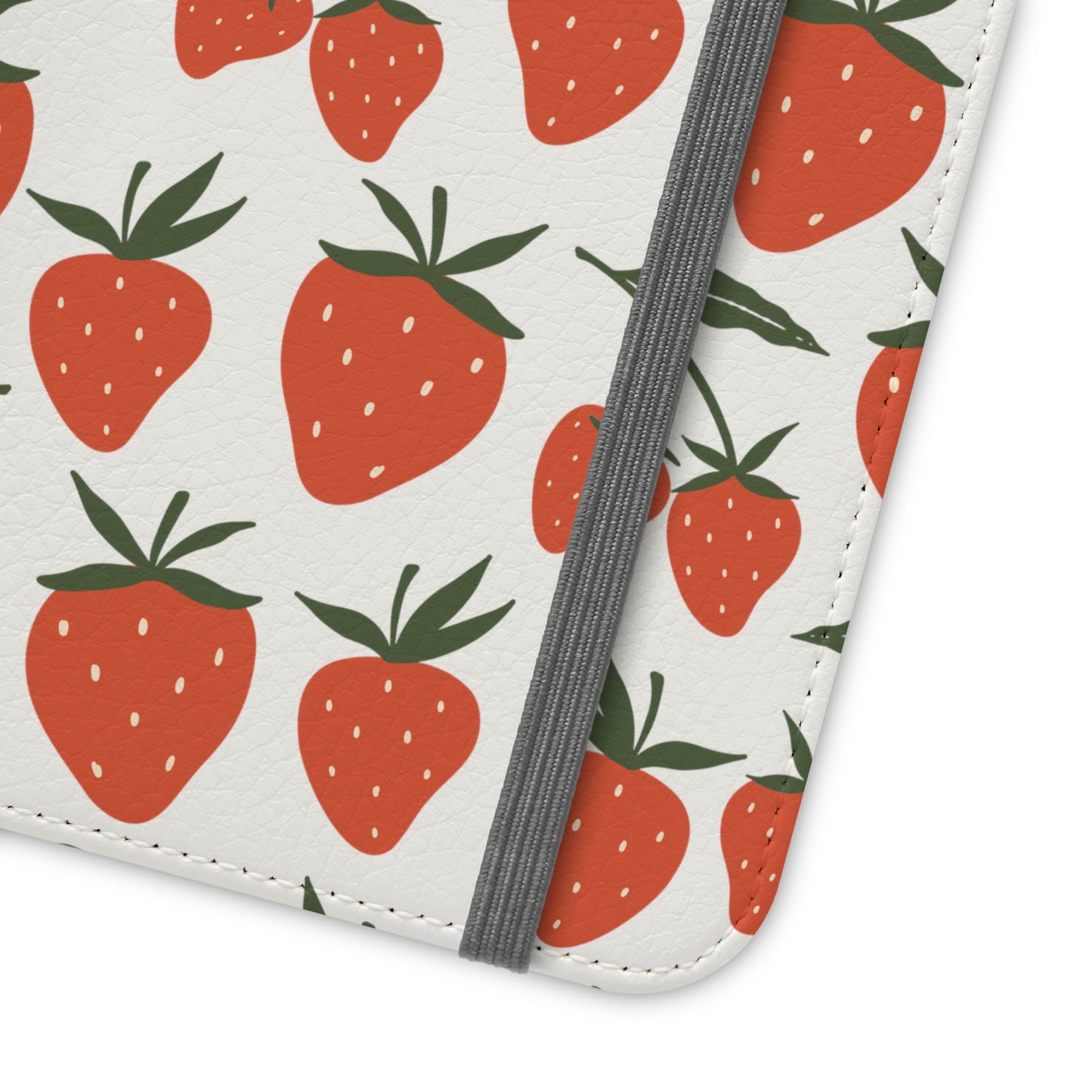 Tropical Strawberry Flip Phone Case Cover with Pockets - Phone Case - Kristine Celestine