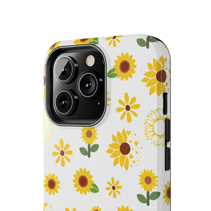 Sunflower Burst Tough Phone Case for iPhone and Samsung Galaxy