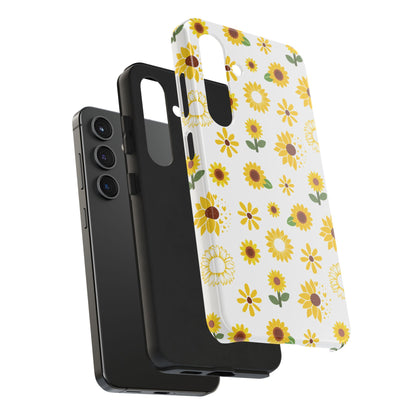 Sunflower Burst Tough Phone Case for iPhone and Samsung Galaxy