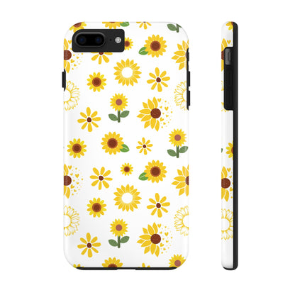 Sunflower Burst Tough Phone Case for iPhone and Samsung Galaxy