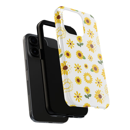 Sunflower Burst Tough Phone Case for iPhone and Samsung Galaxy