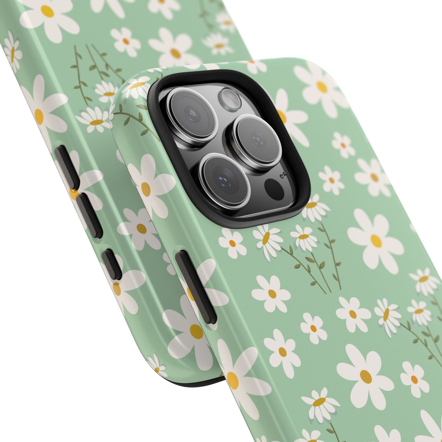 Mint Daisy Delight Tough Phone Case for iPhone and Samsung Galaxy