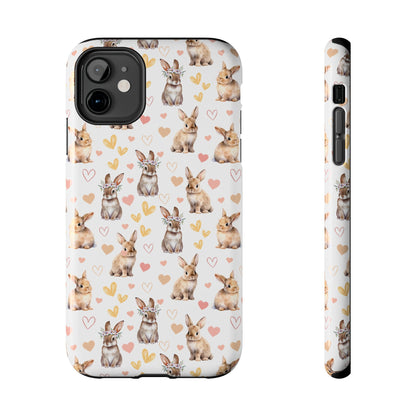 Bunny Love Tough Phone Case for iPhone and Samsung Galaxy