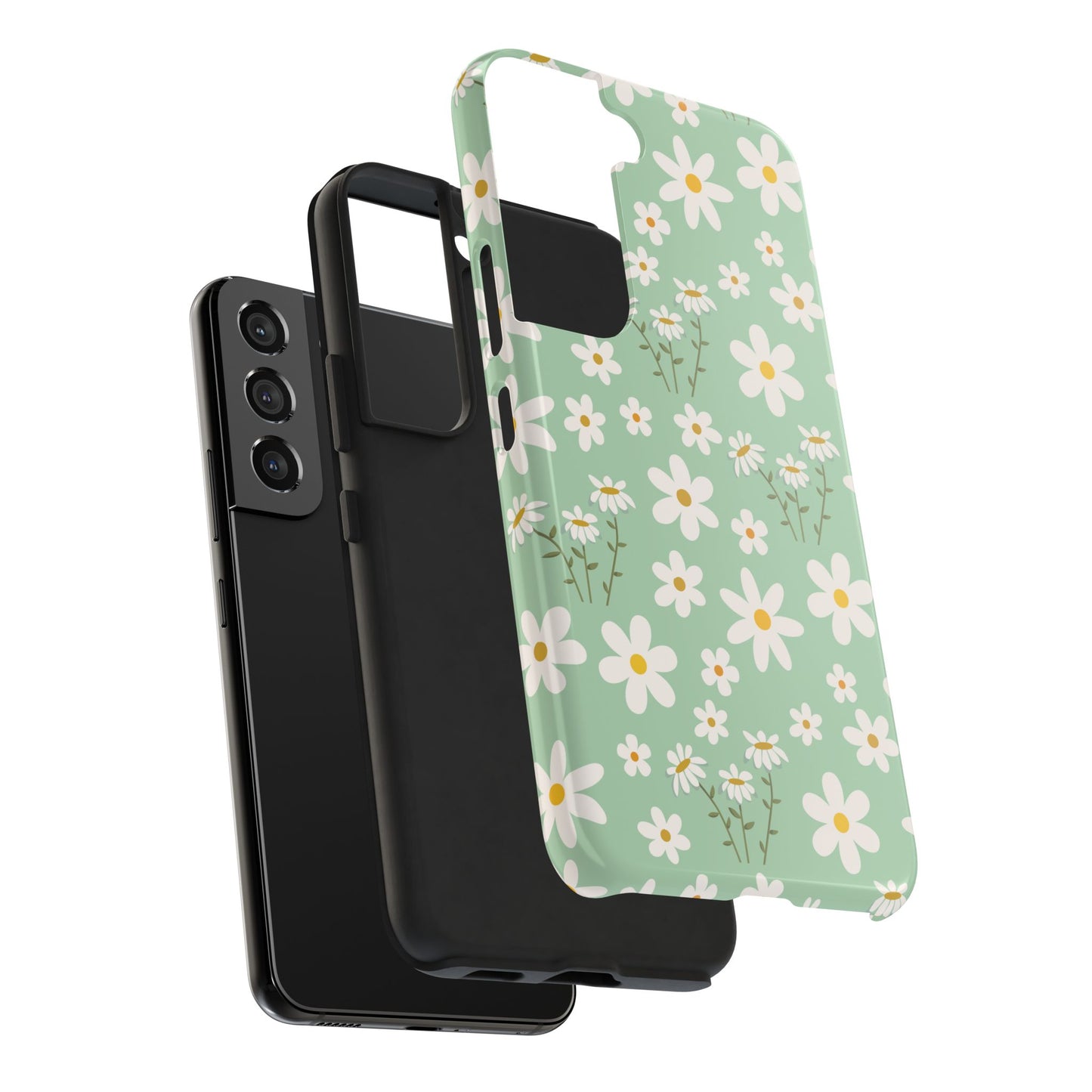 Mint Daisy Delight Tough Phone Case for iPhone and Samsung Galaxy