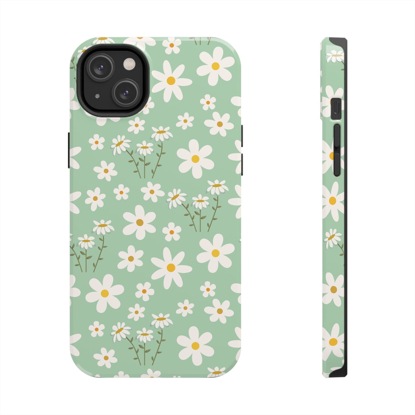 Mint Daisy Delight Tough Phone Case for iPhone and Samsung Galaxy