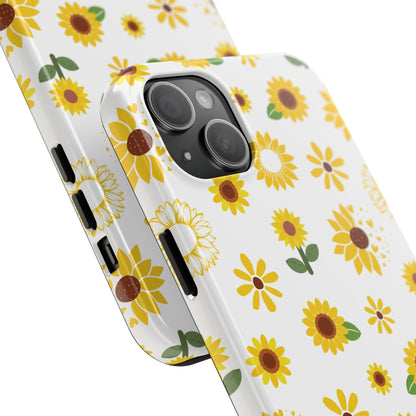 Sunflower Burst Tough Phone Case for iPhone and Samsung Galaxy