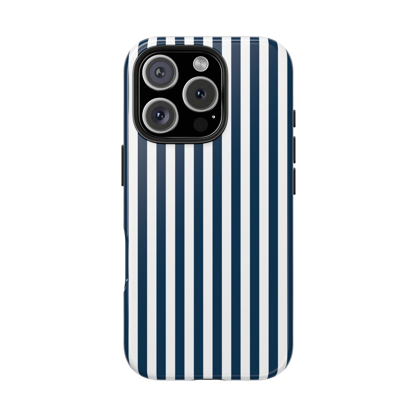 Navy Blue Stripes Tough Phone Case for iPhone and Samsung Galaxy