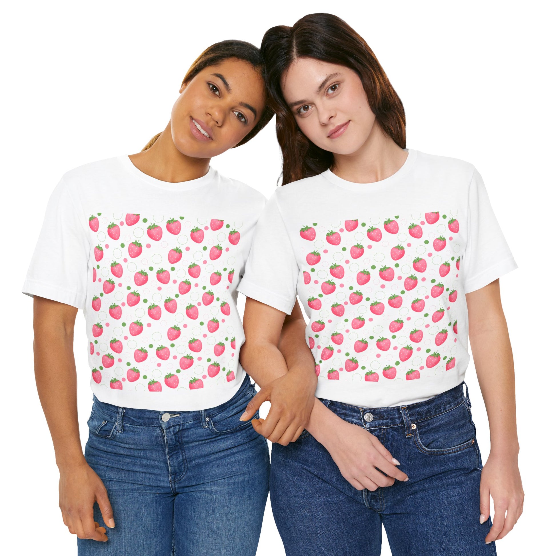 Pink Strawberry Bubbles T - Shirt - T - Shirt - Kristine Celestine