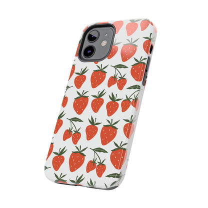 Tropical Strawberry Tough Phone Case for iPhone and Samsung Galaxy