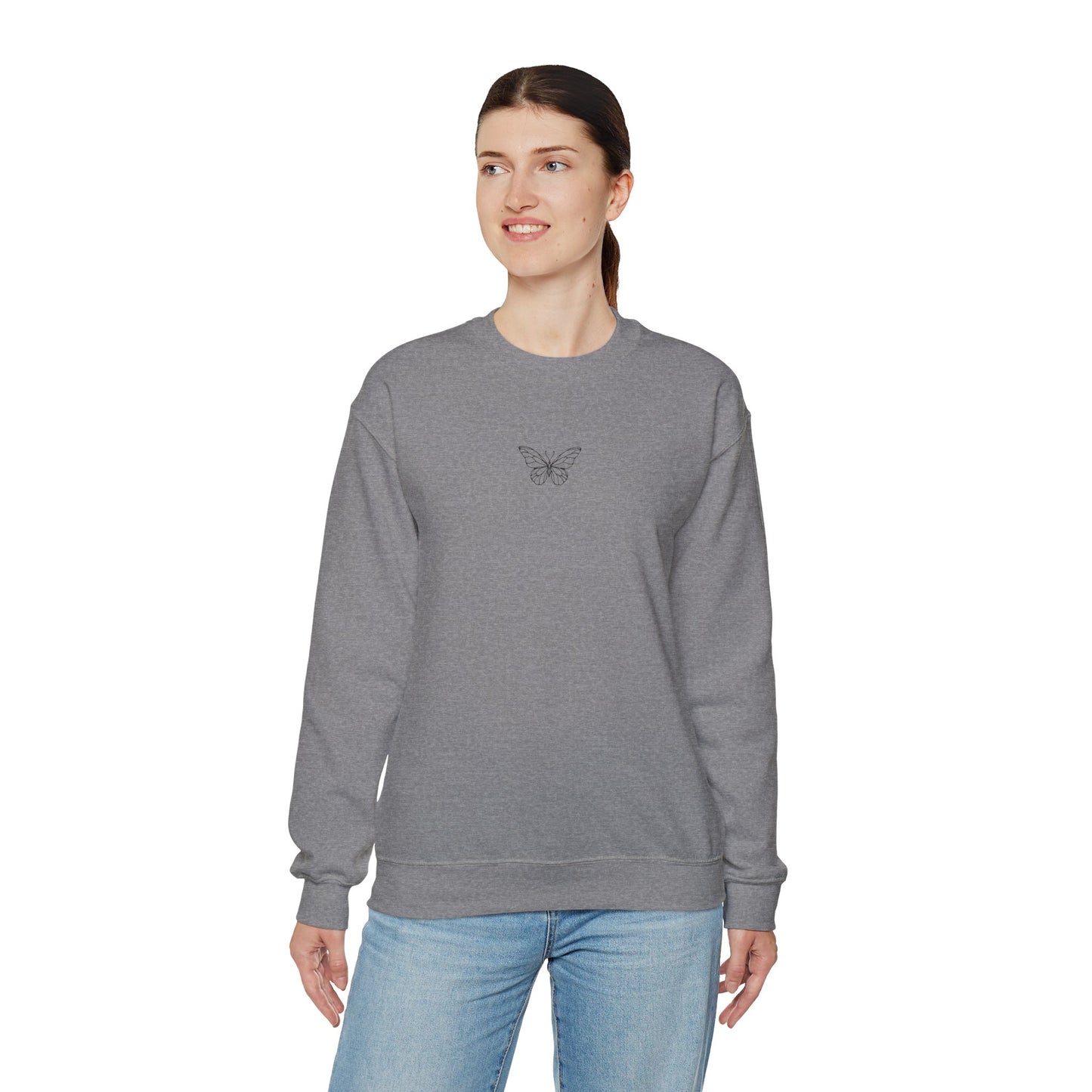 Simple Butterfly Crewneck Sweatshirt