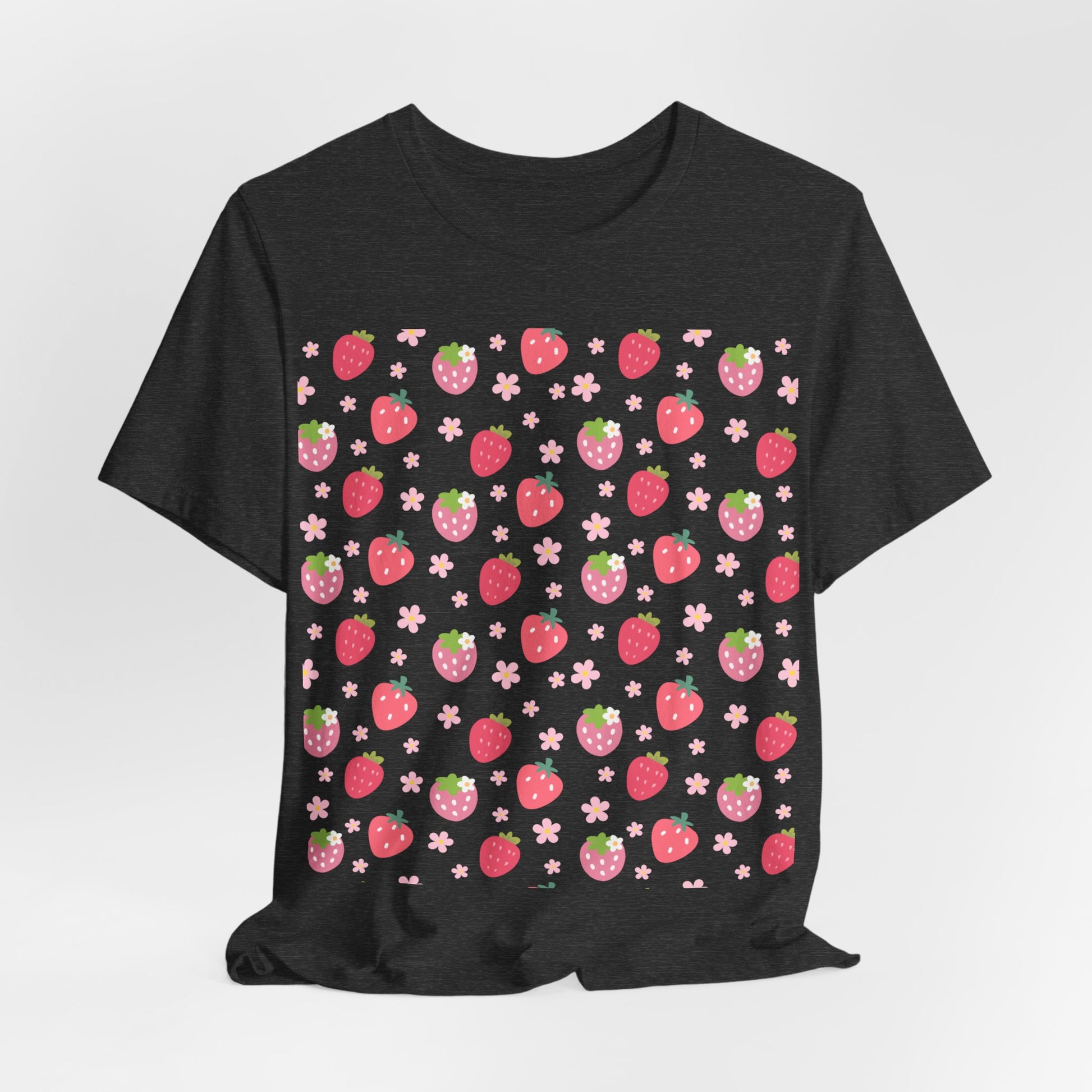 Strawberries and Daisies T - Shirt - T - Shirt - Kristine Celestine