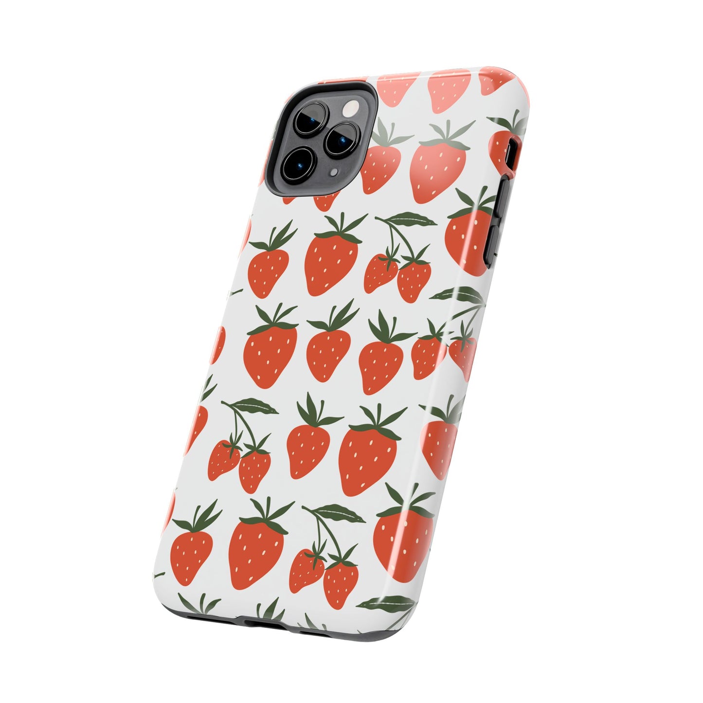 Tropical Strawberry Tough Phone Case for iPhone and Samsung Galaxy