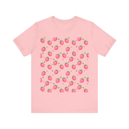 Pink Strawberry Bubbles T - Shirt - T - Shirt - Kristine Celestine