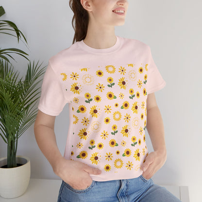 Sunflower Burst T - Shirt - T - Shirt - Kristine Celestine