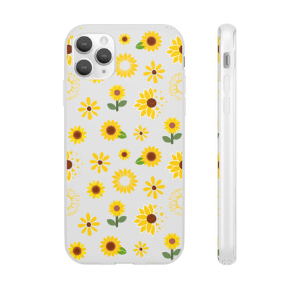 Sunflower Burst Flexible Phone Case iPhone Case Samsung Galaxy