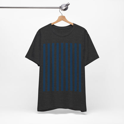 Navy Blue Stripes Shirt Royal Blue T - Shirts - T - Shirt - Kristine Celestine