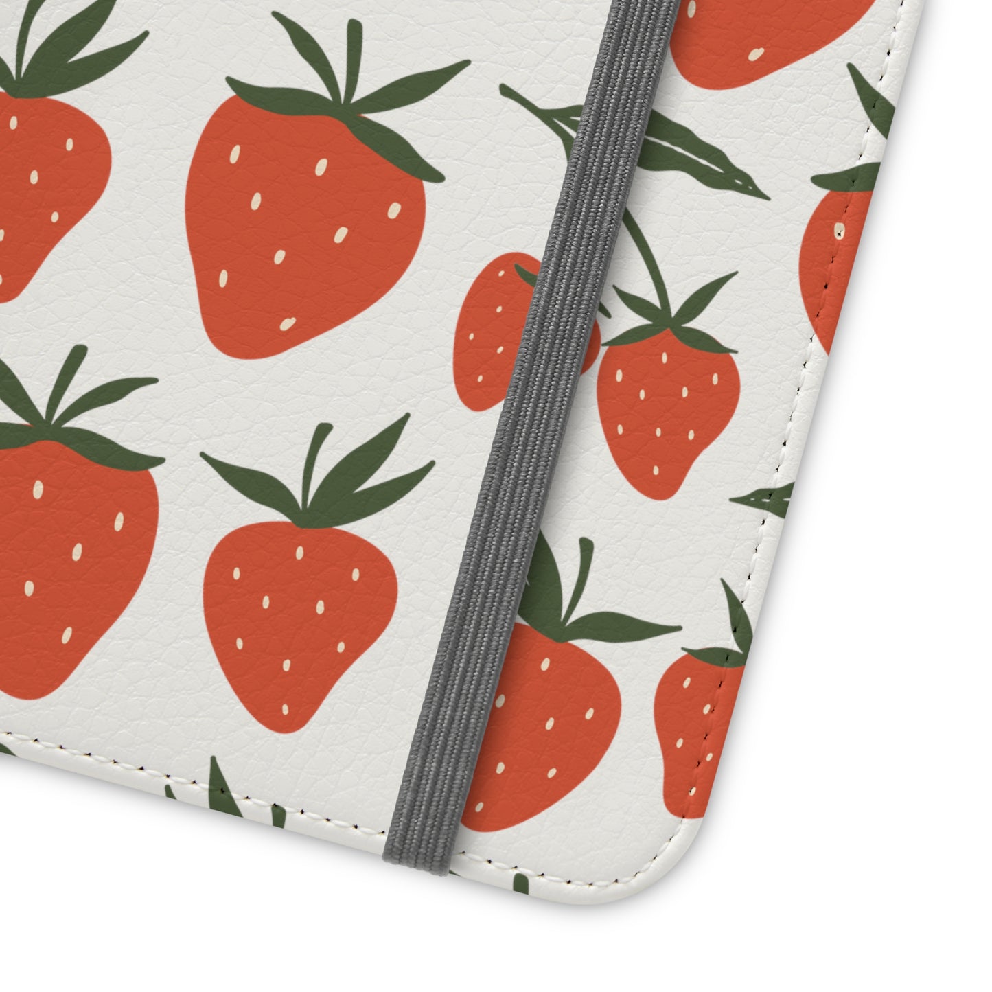 Tropical Strawberry Flip Phone Case Cover with Pockets - Phone Case - Kristine Celestine