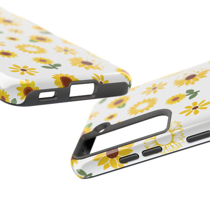 Sunflower Burst Tough Phone Case for iPhone and Samsung Galaxy