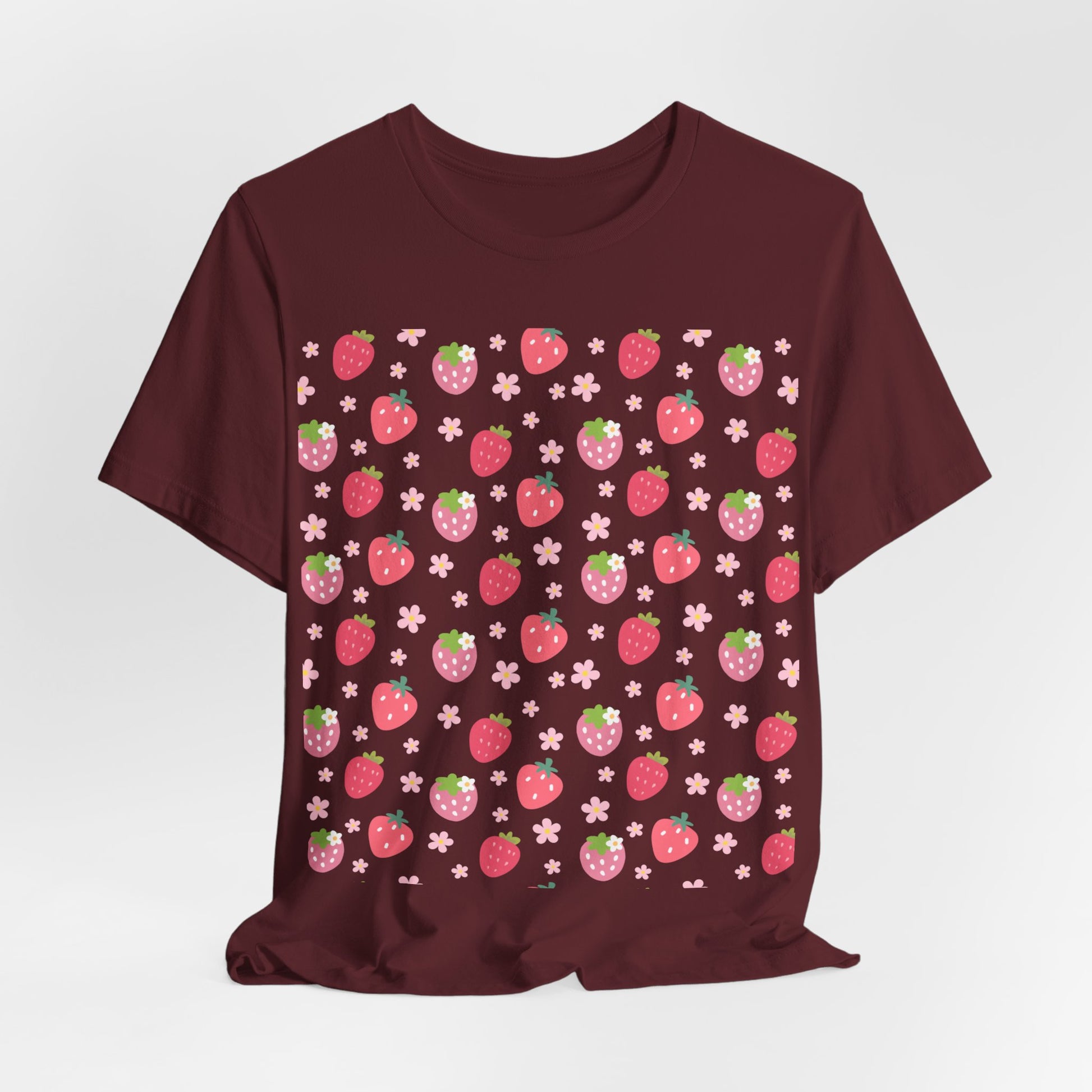 Strawberries and Daisies T - Shirt - T - Shirt - Kristine Celestine