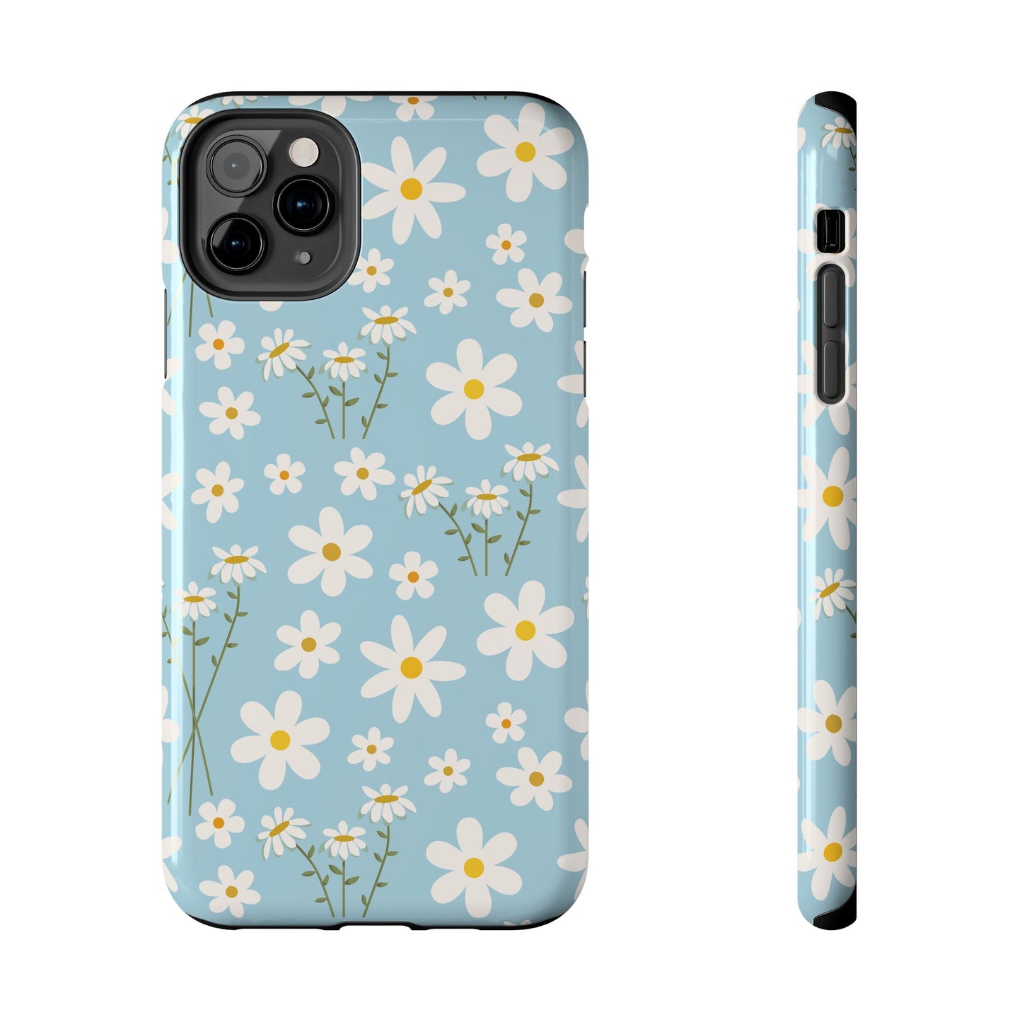 Sky Blue Daisy Tough Phone Case for iPhone and Samsung Galaxy