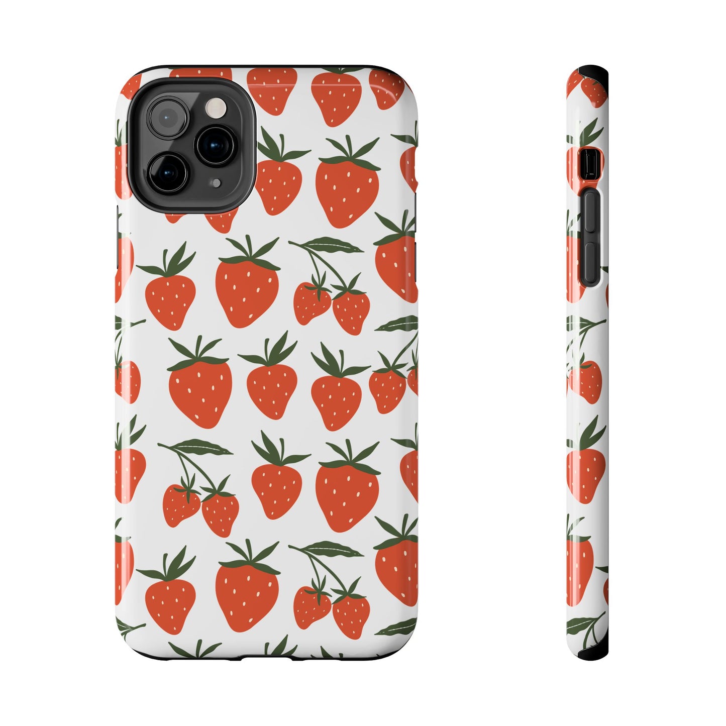 Tropical Strawberry Tough Phone Case for iPhone and Samsung Galaxy