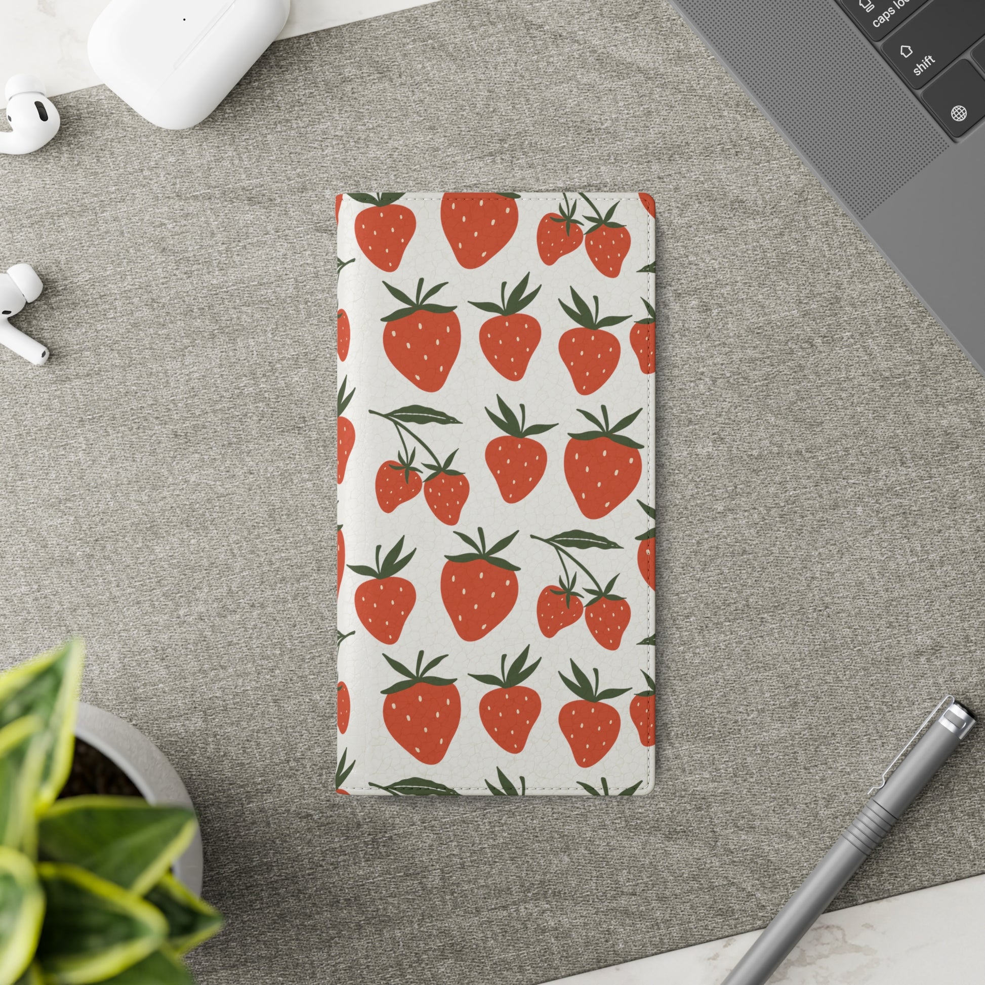 Tropical Strawberry Flip Phone Case Cover with Pockets - Phone Case - Kristine Celestine