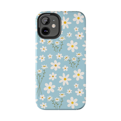 Sky Blue Daisy Tough Phone Case for iPhone and Samsung Galaxy