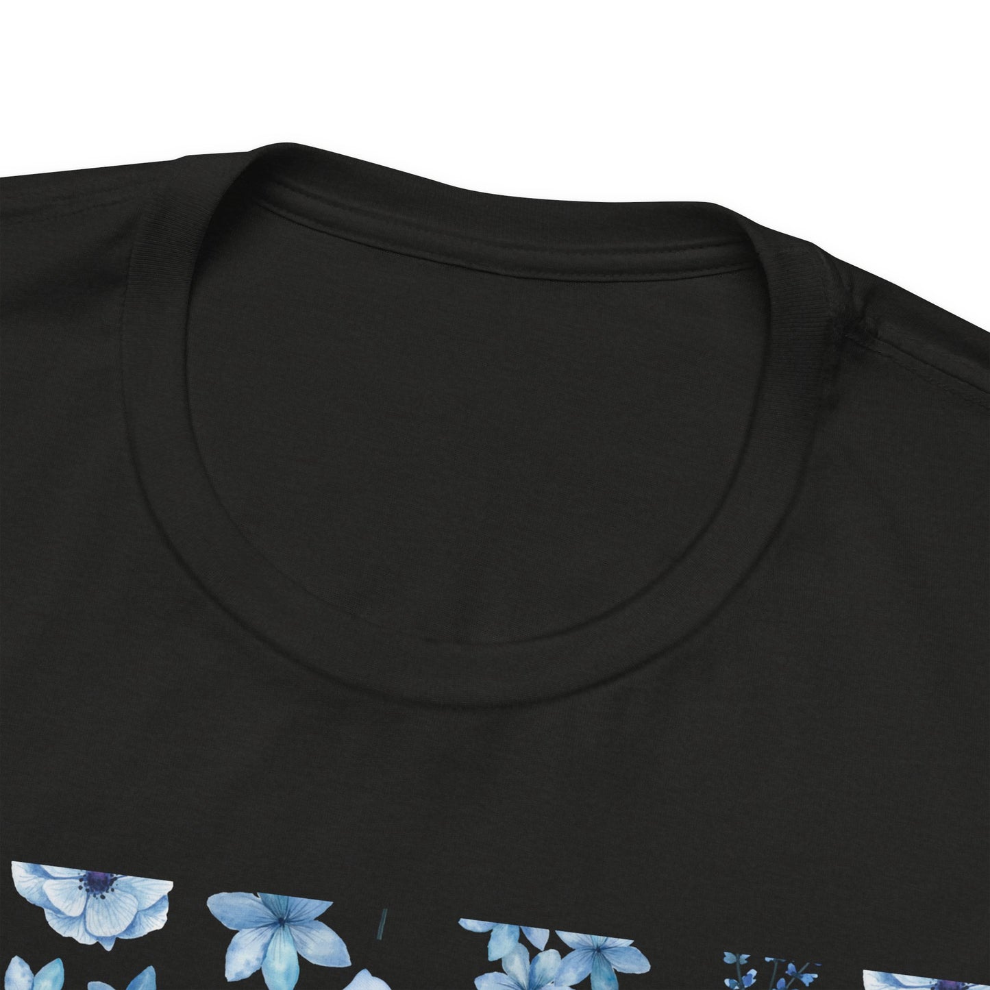 Snowy Blue Flowers T-Shirt