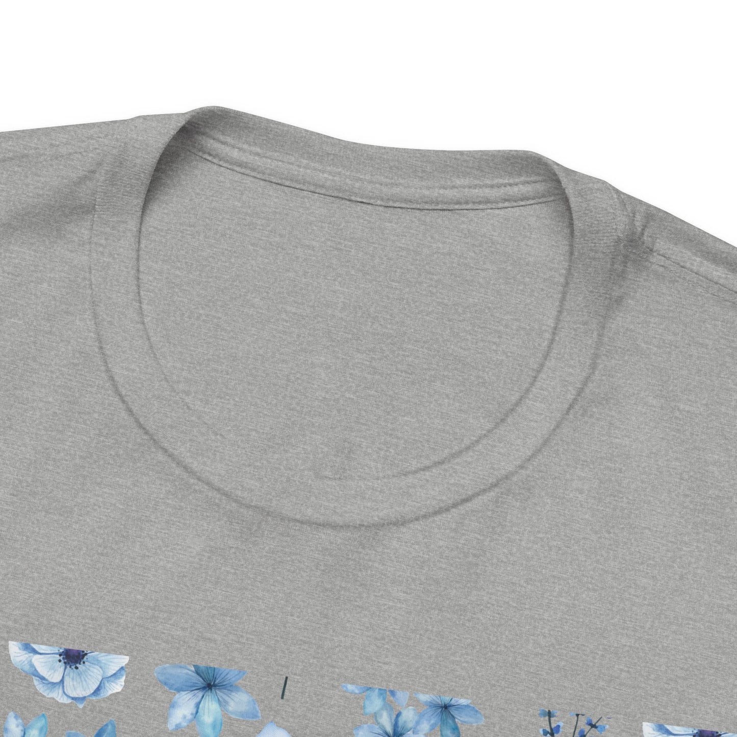 Snowy Blue Flowers T - Shirt - T - Shirt - Kristine Celestine