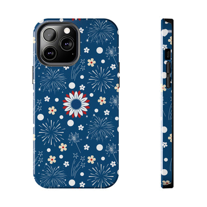 USA Daisy Fireworks Tough Phone Case for iPhone and Samsung Galaxy