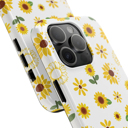 Sunflower Burst Tough Phone Case for iPhone and Samsung Galaxy