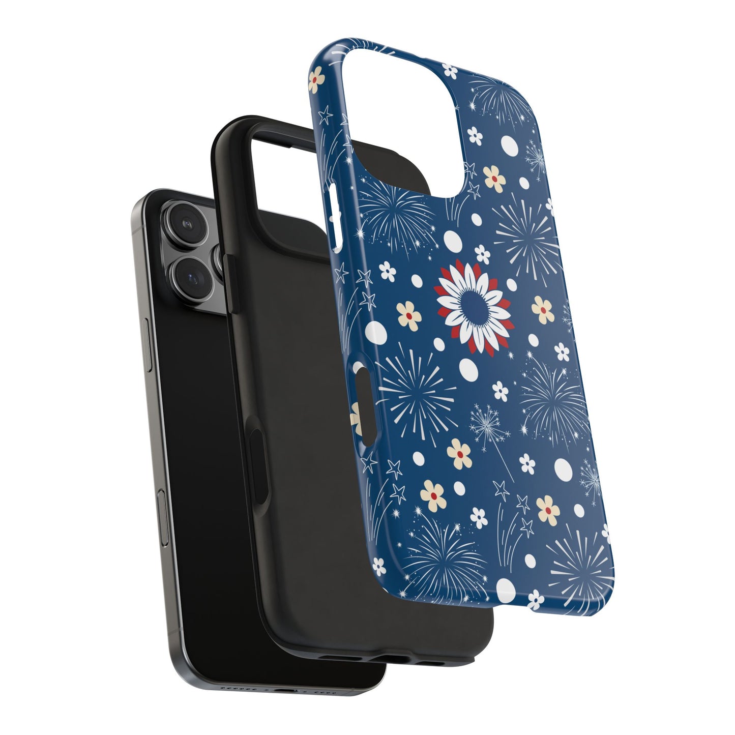 USA Daisy Fireworks Tough Phone Case for iPhone and Samsung Galaxy