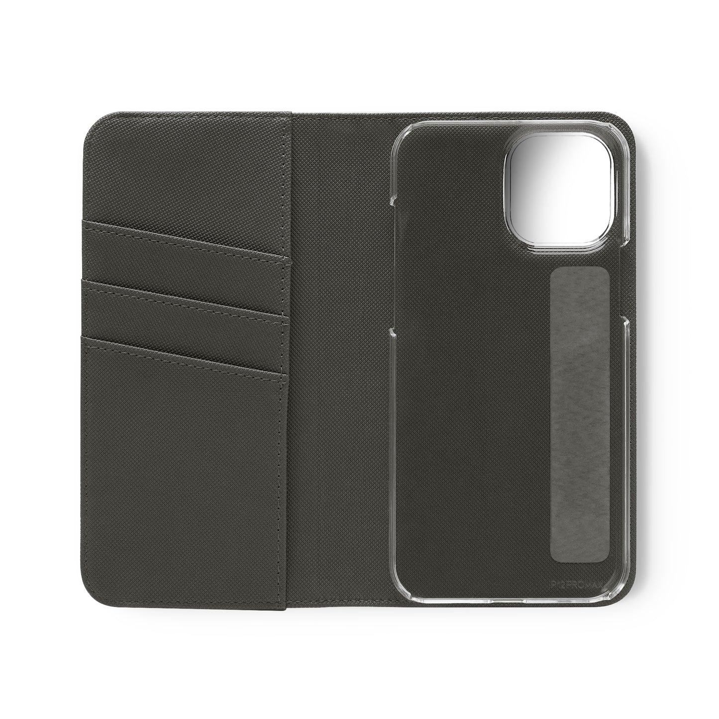 Navy Blue Stripes Flip Phone Case Cover with Pockets