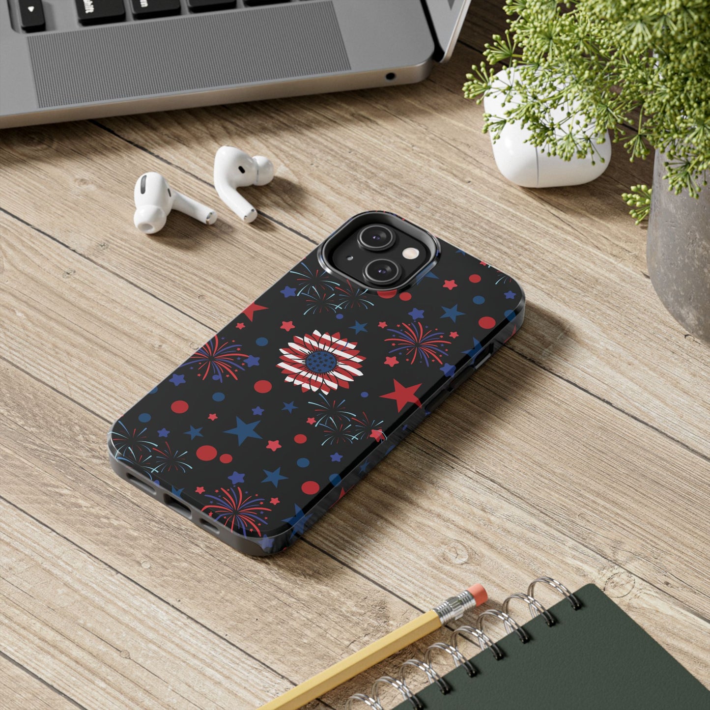 Starry Night America Tough Phone Case for iPhone and Samsung Galaxy