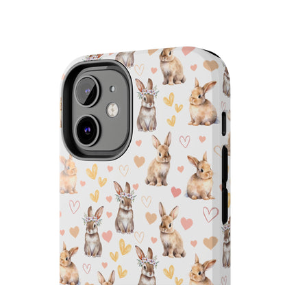 Bunny Love Tough Phone Case for iPhone and Samsung Galaxy