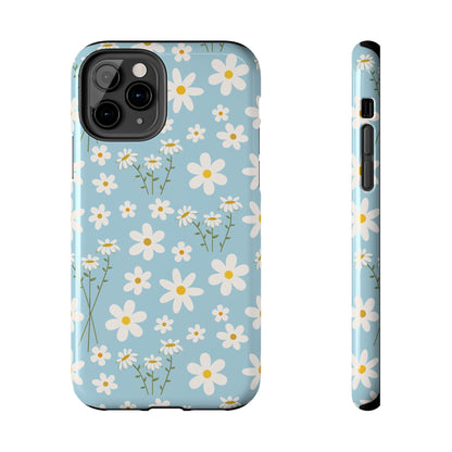 Sky Blue Daisy Tough Phone Case for iPhone and Samsung Galaxy