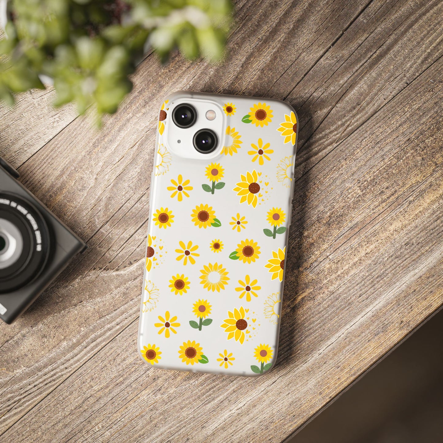 Sunflower Burst Flexible Phone Case iPhone Case Samsung Galaxy