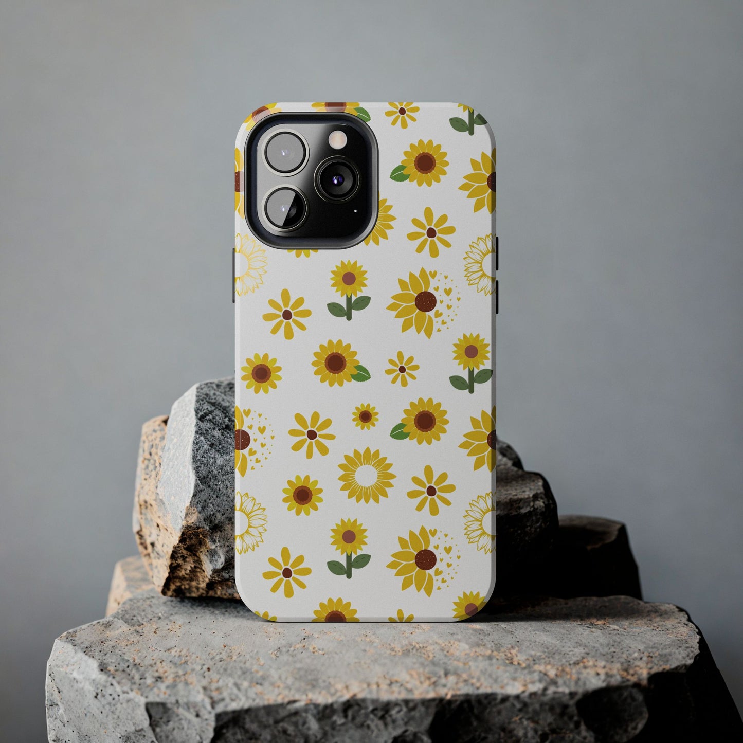 Sunflower Burst Tough Phone Case for iPhone and Samsung Galaxy