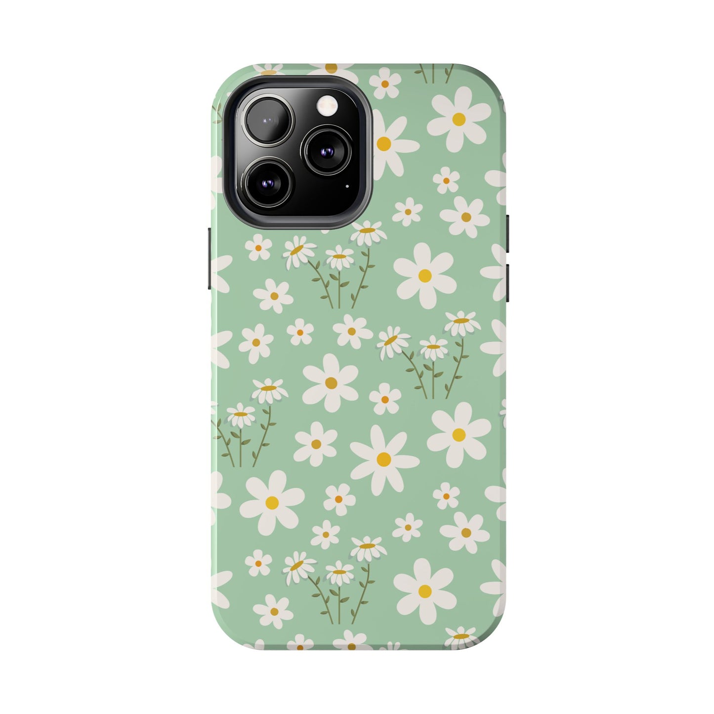 Mint Daisy Delight Tough Phone Case for iPhone and Samsung Galaxy