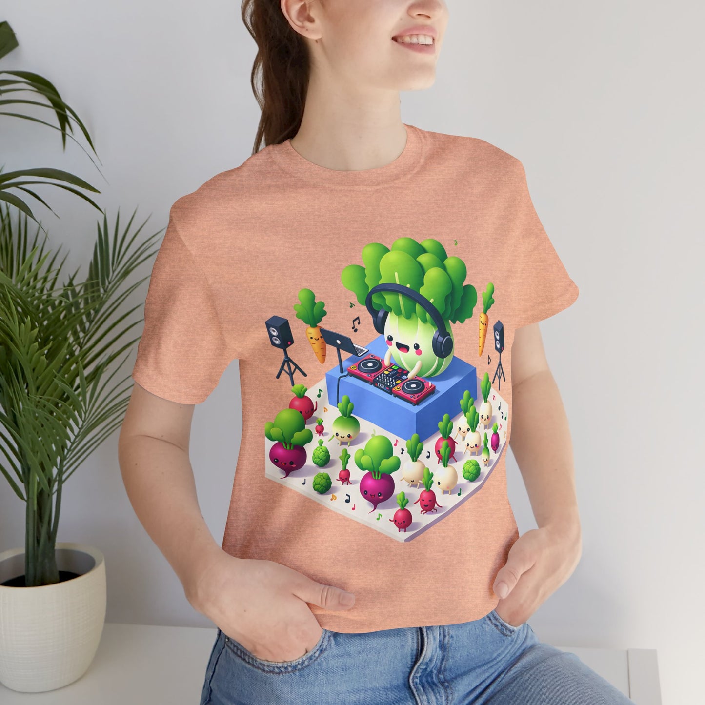 Veggie Party DJ Lettuce Turning Up the Beet T-Shirt