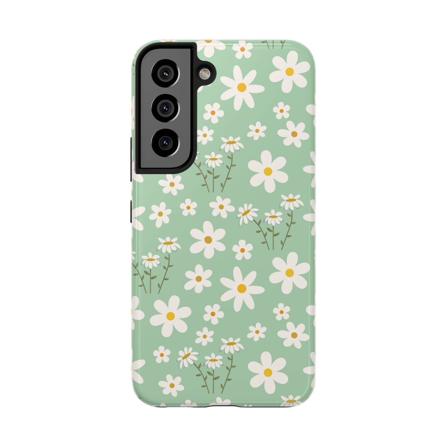 Mint Daisy Delight Tough Phone Case for iPhone and Samsung Galaxy