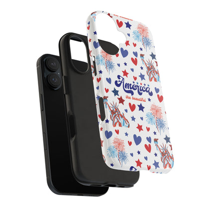 America the Beautiful Tough Phone Case for iPhone and Samsung Galaxy