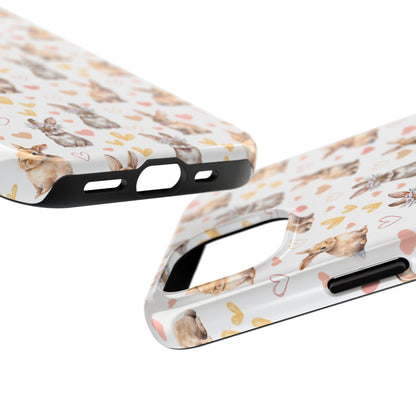 Bunny Love Tough Phone Case for iPhone and Samsung Galaxy