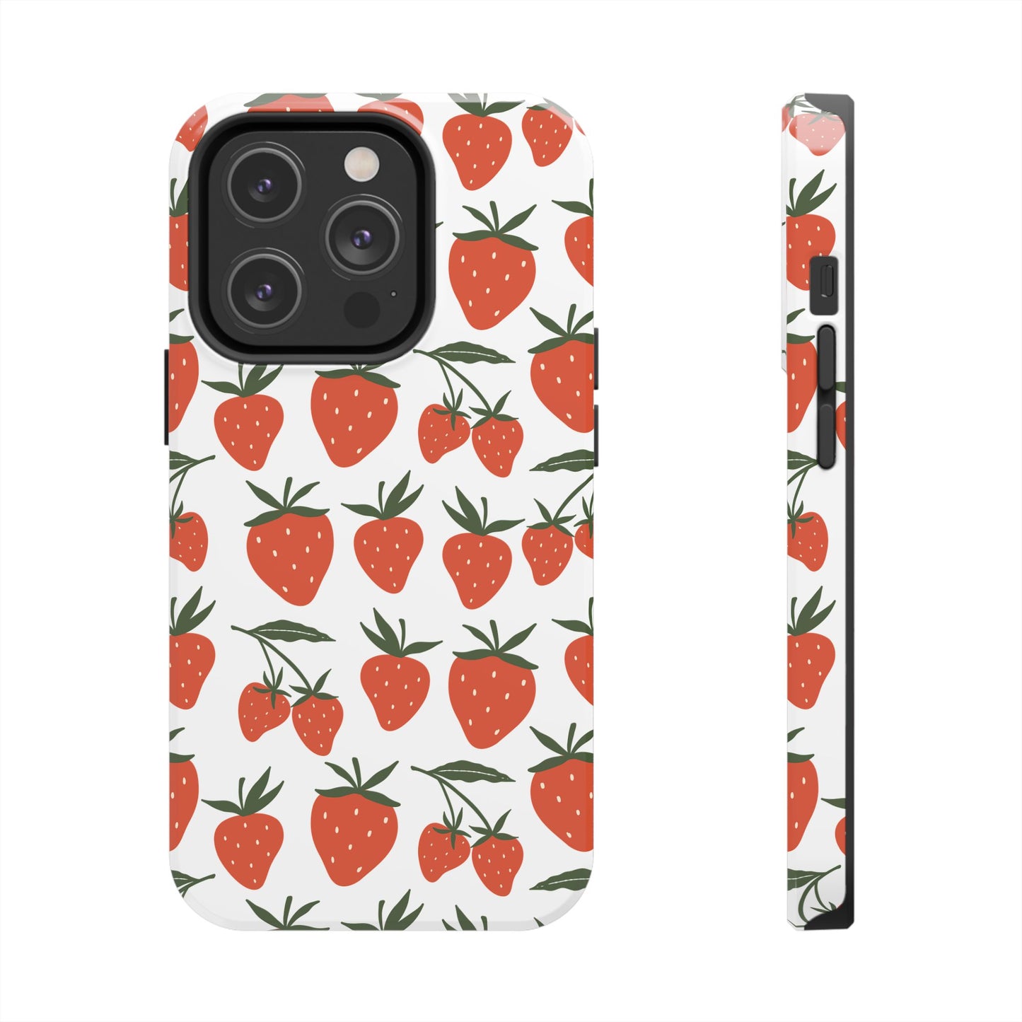 Tropical Strawberry Tough Phone Case for iPhone and Samsung Galaxy