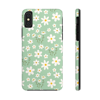 Mint Daisy Delight Tough Phone Case for iPhone and Samsung Galaxy