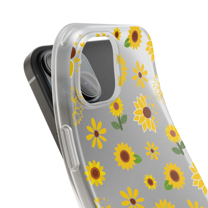 Sunflower Burst Flexible Phone Case iPhone Case Samsung Galaxy