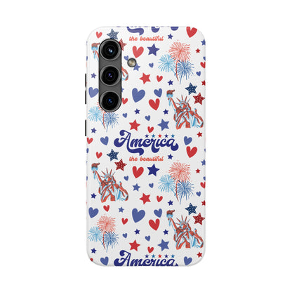 America the Beautiful Tough Phone Case for iPhone and Samsung Galaxy