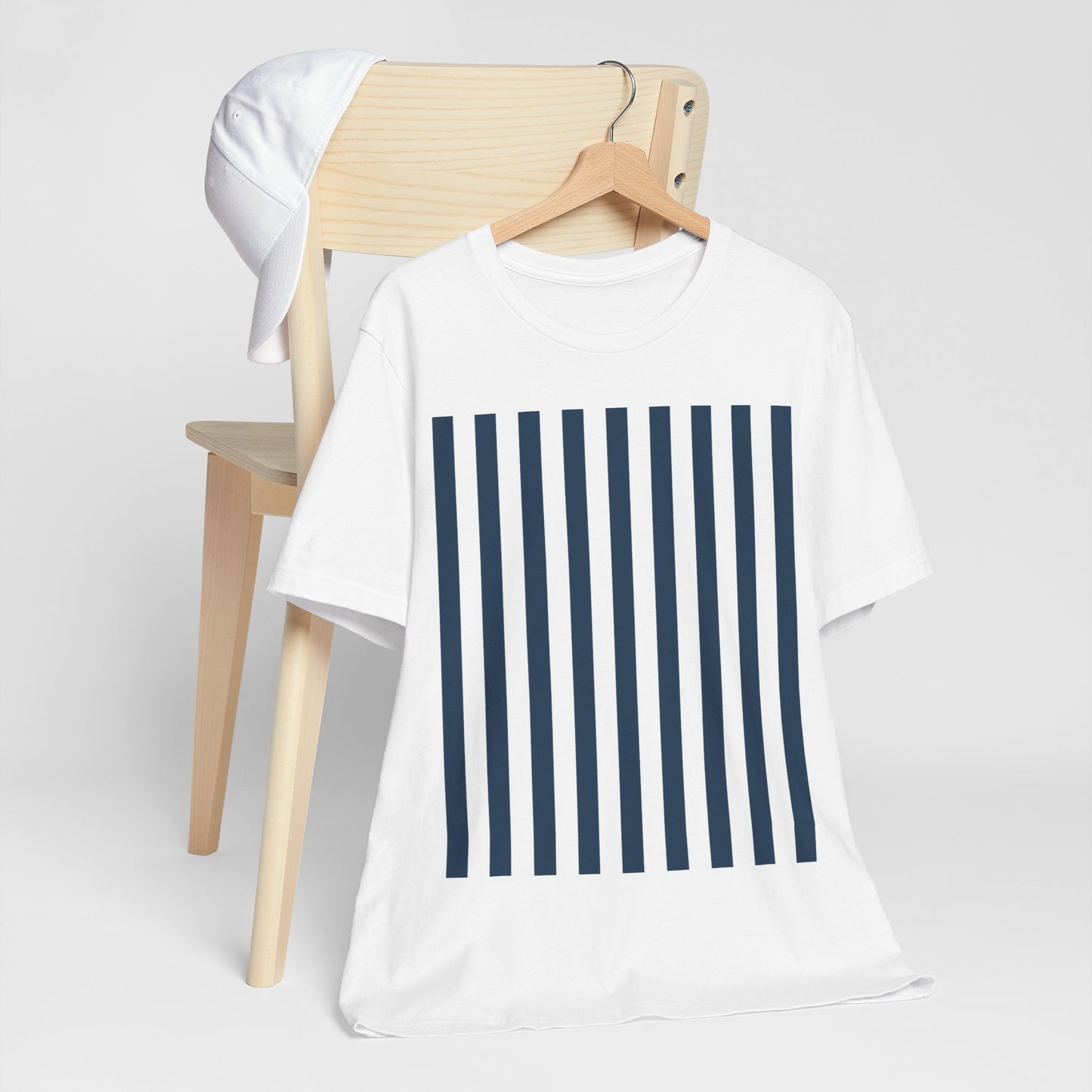 Navy Blue Stripes Shirt Royal Blue T-Shirts